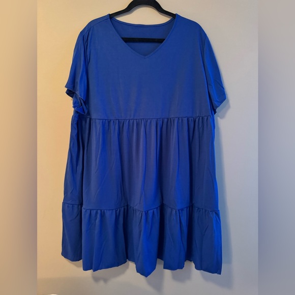 V Neck Short Sleeve Dress 3XL - Picture 2 of 5